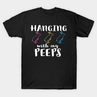 Hanging With My Peeps Cool Inspirational Easter Christian T-Shirt